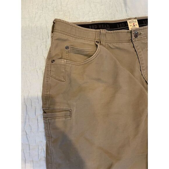 Redhead Men's Cargo Pants Green Size 40x32 Casual Straight Leg - Picture 5 of 13